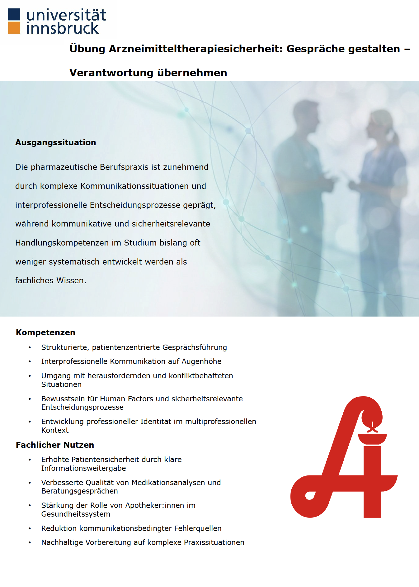 Übung Arzneimitteltherapiesicherheit:&hellip; Logo